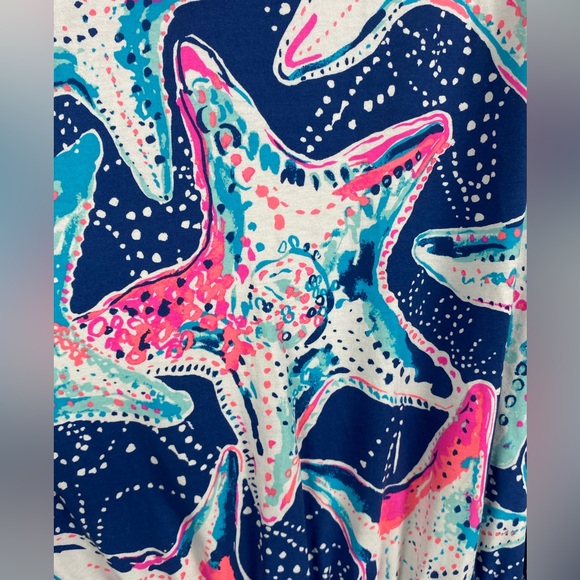 Lilly Pulitzer Madilyn Romper indigo sea Star Struck print women’s size XXL - Picture 10 of 14